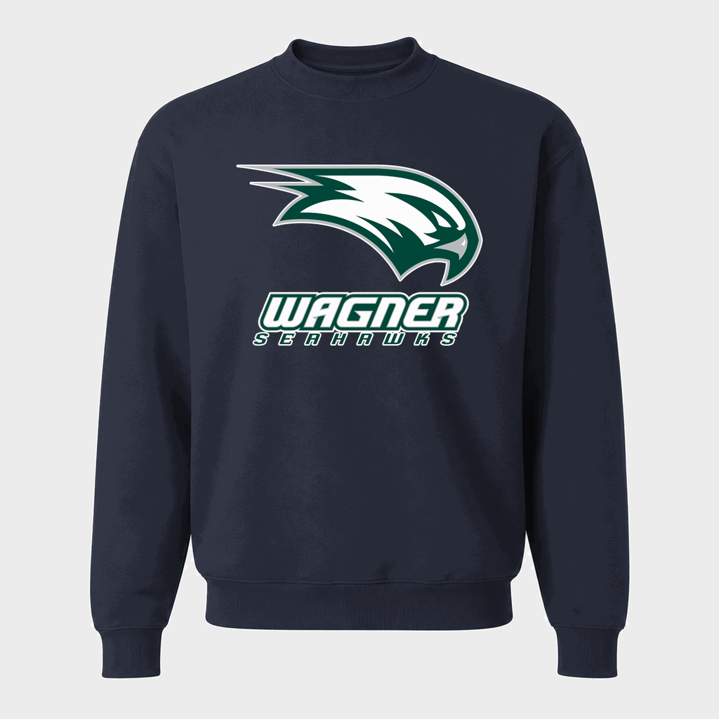 Men's Wagner Seahawks Crewneck Sweatshirt - Navy