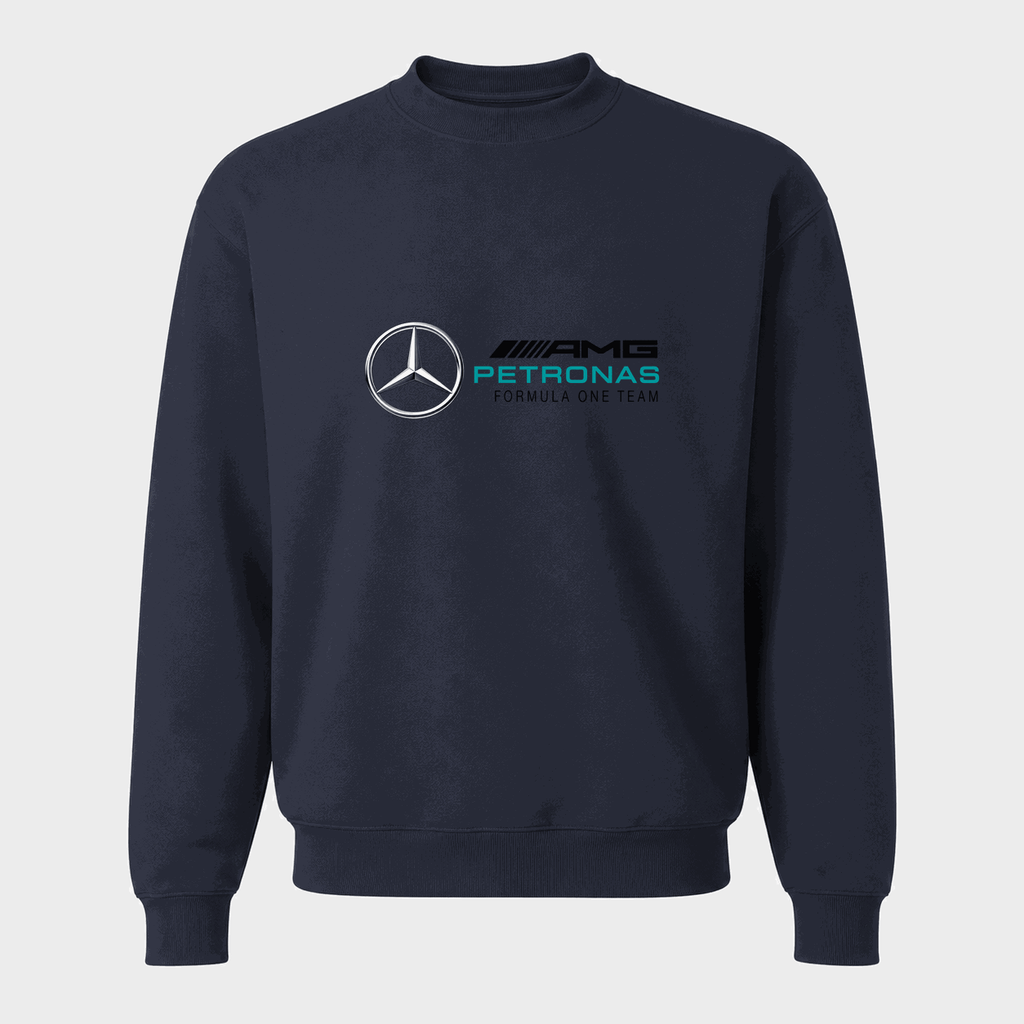 Men's Mercedes AMG Petronas Formula One Team Crewneck Sweatshirt - Navy