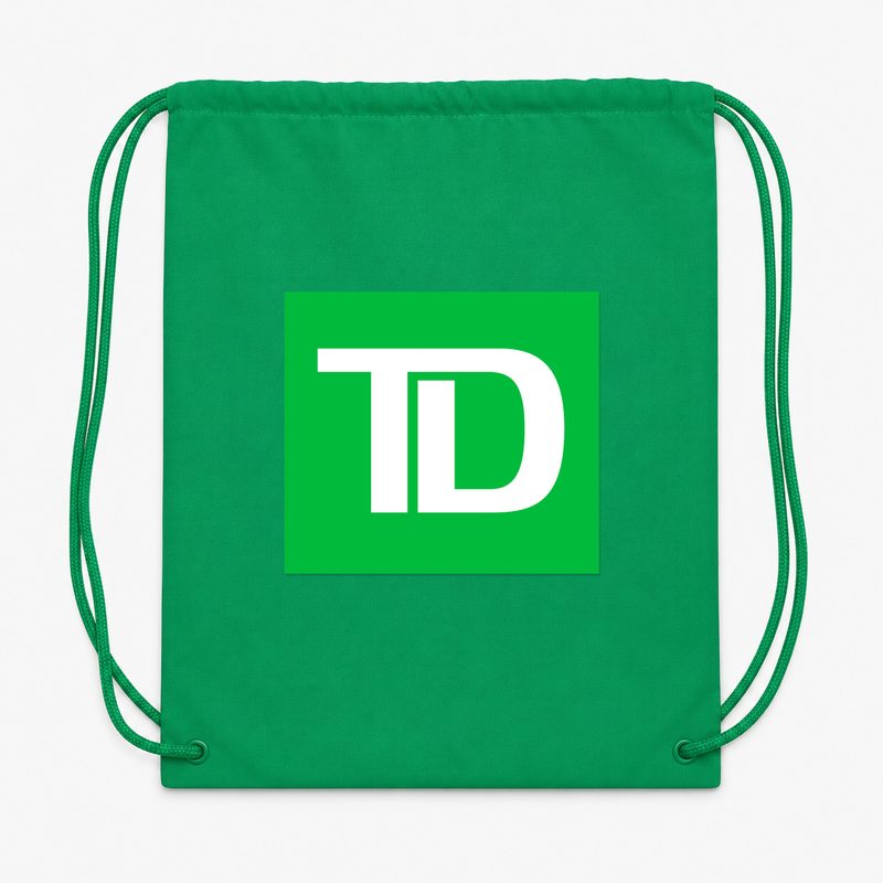 TD Bank Drawstring Bag - Green