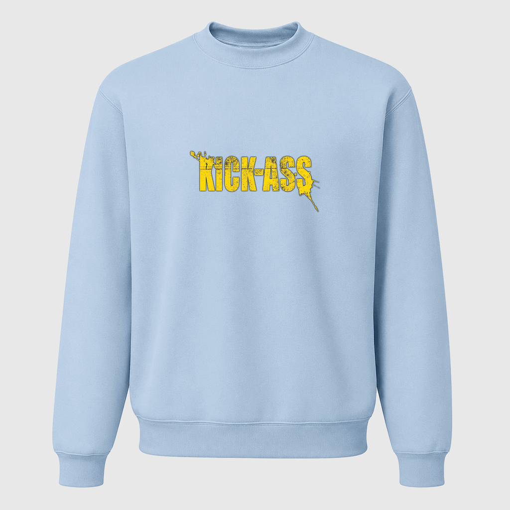 Men's Kick-Ass Crewneck Sweatshirt - Sky Blue