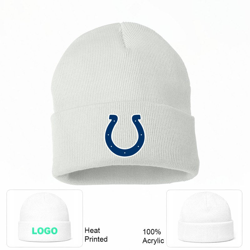 Indianapolis Colts White Beanie Hat