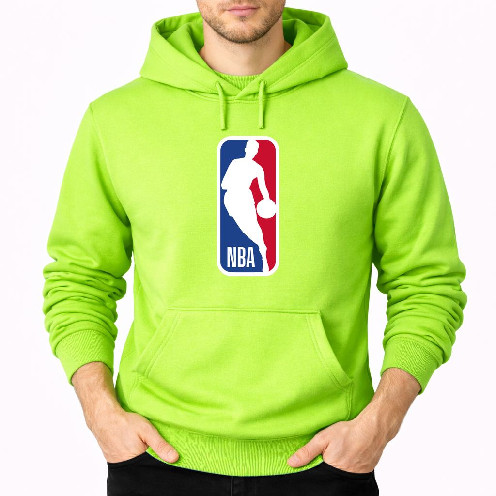 Men's nba Pullover Hoodie - Lime green