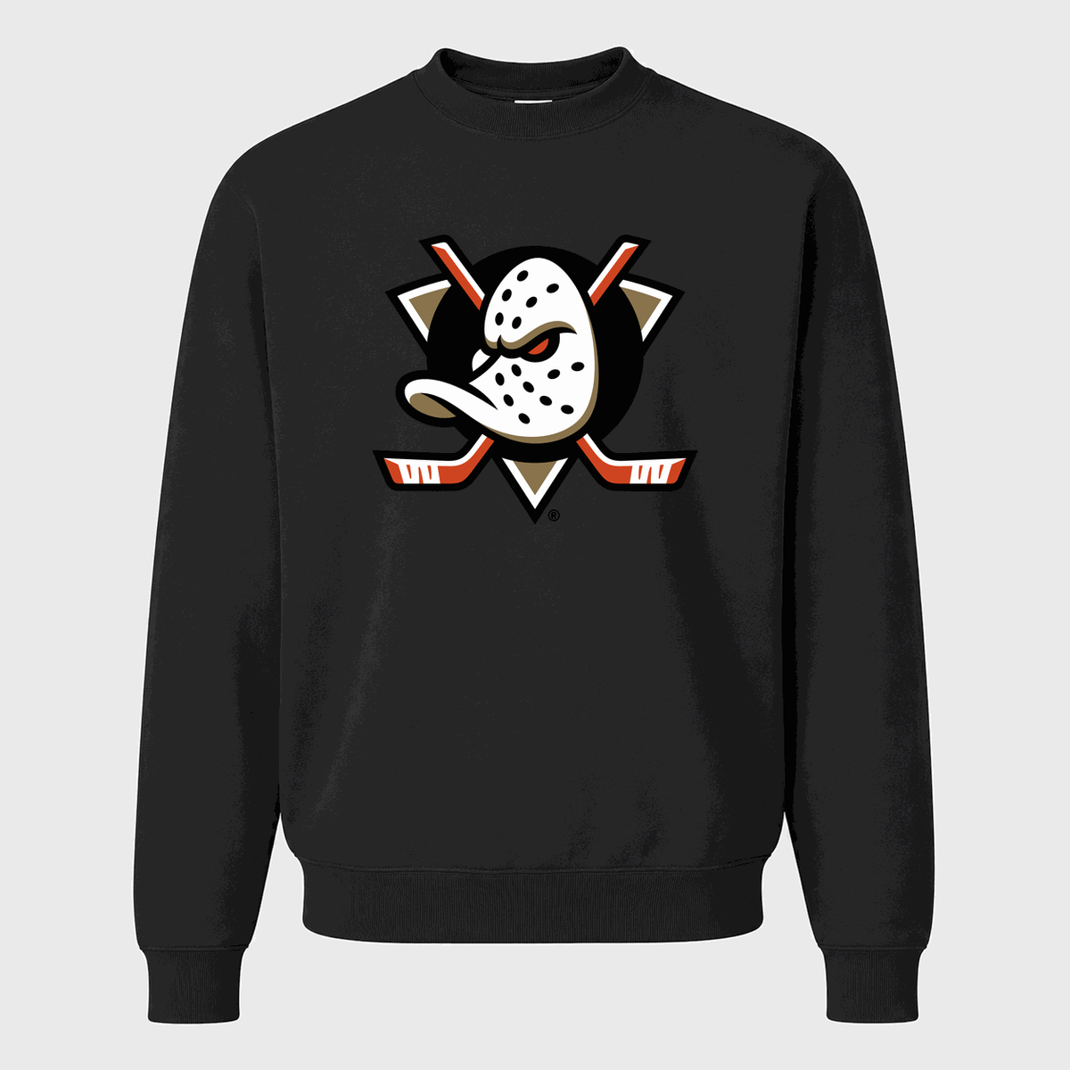 Men's Anaheim Ducks Crewneck Sweatshirt - Black