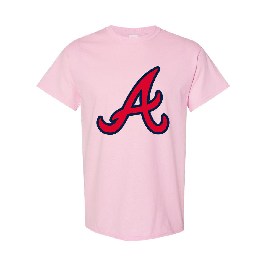 Men's Atlanta Braves Cotton T-Shirt - Pink