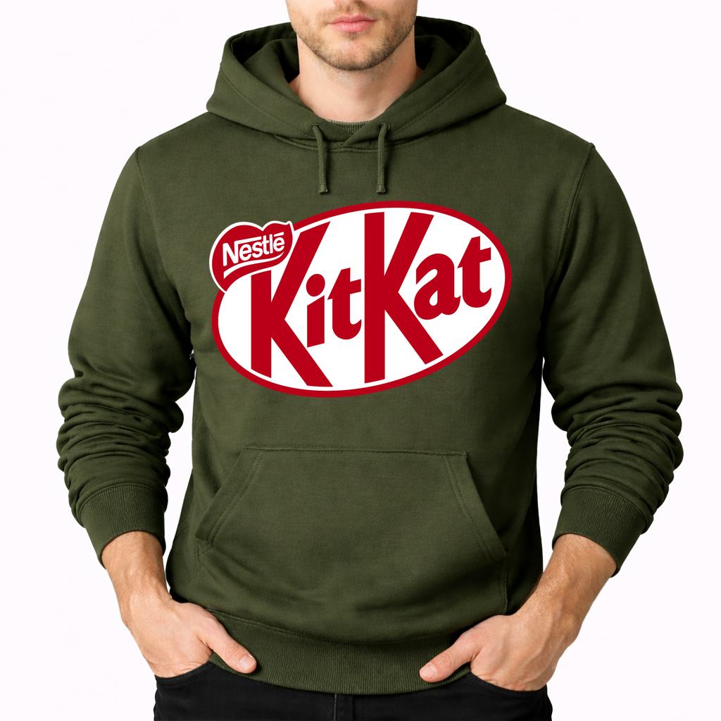 Men's Kit Kat Pullover Hoodie - Army Green