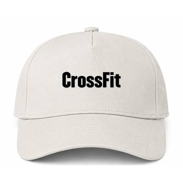 CrossFit Logo Beige Dad Baseball Cap Hat