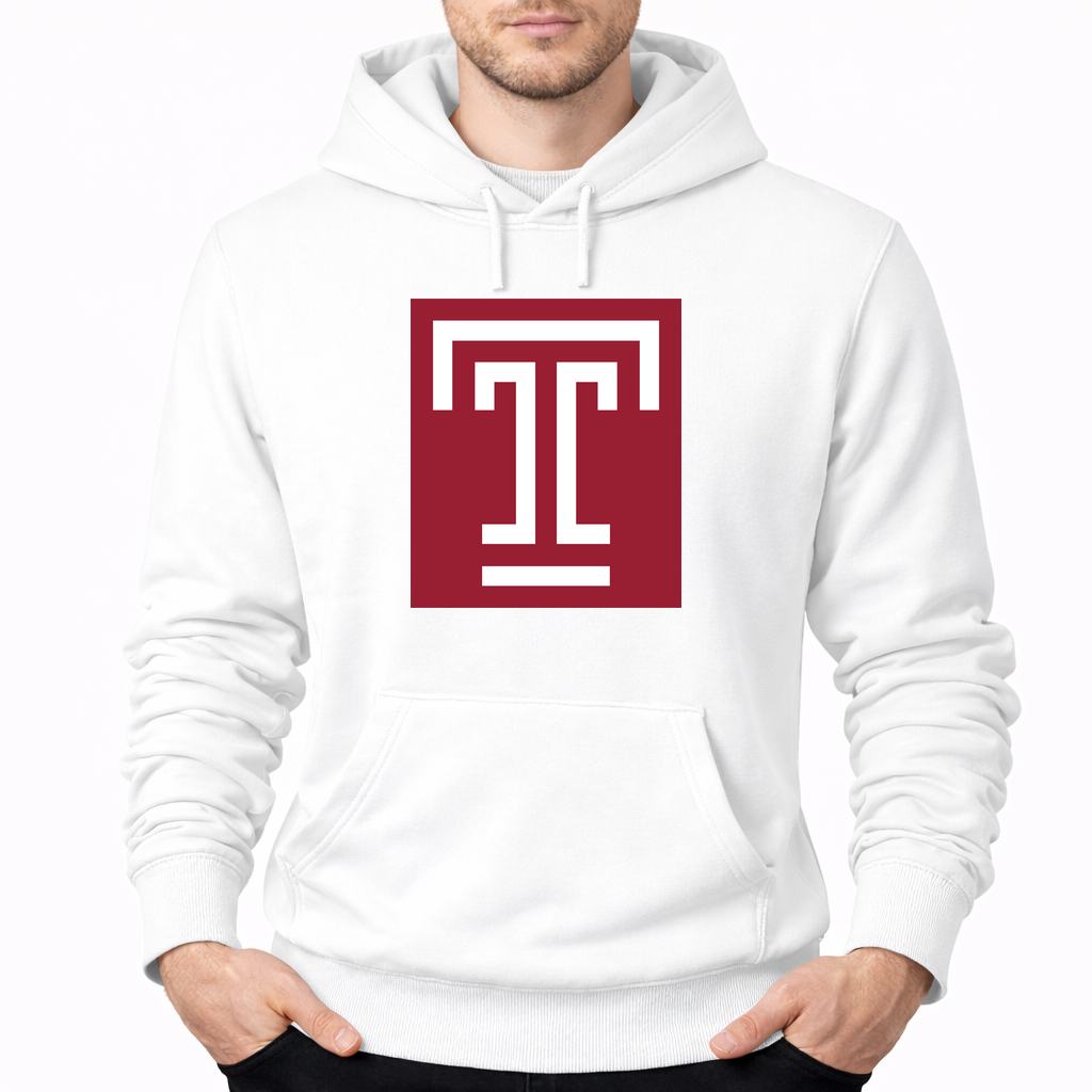 Men's Temple Owls Pullover Hoodie - White