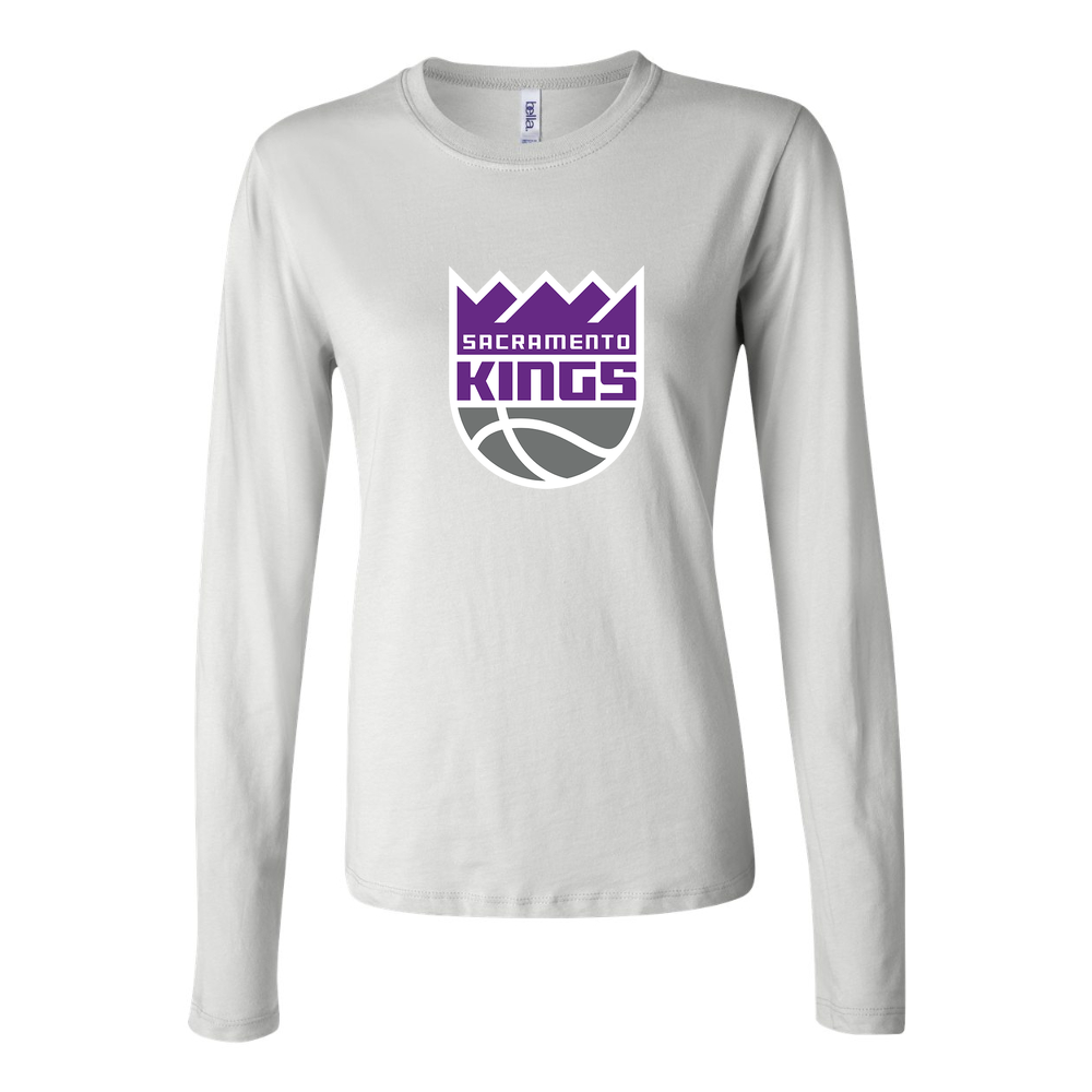 Women's Sacramento Kings Long Sleeve T-Shirt - White