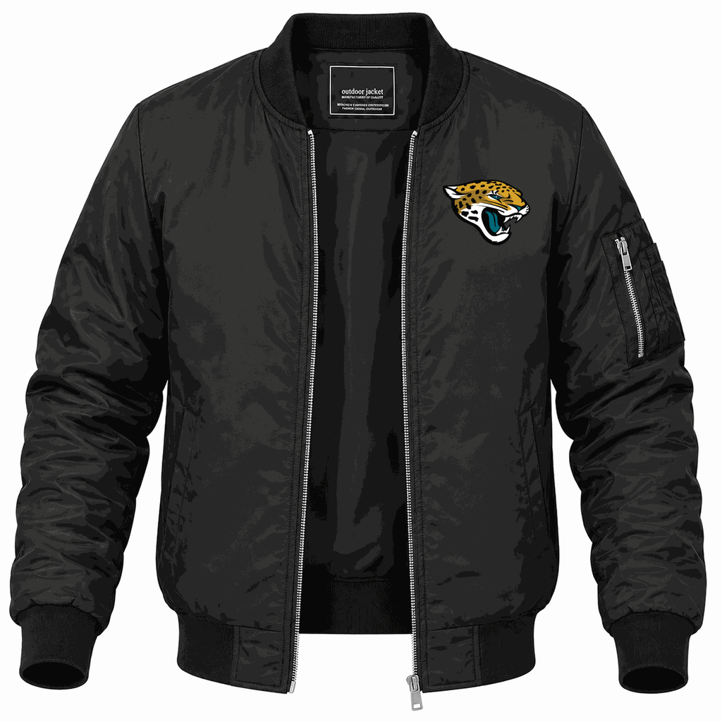 Men's Jacksonville Jaguars Lightweight Bomber Jacket - Black
