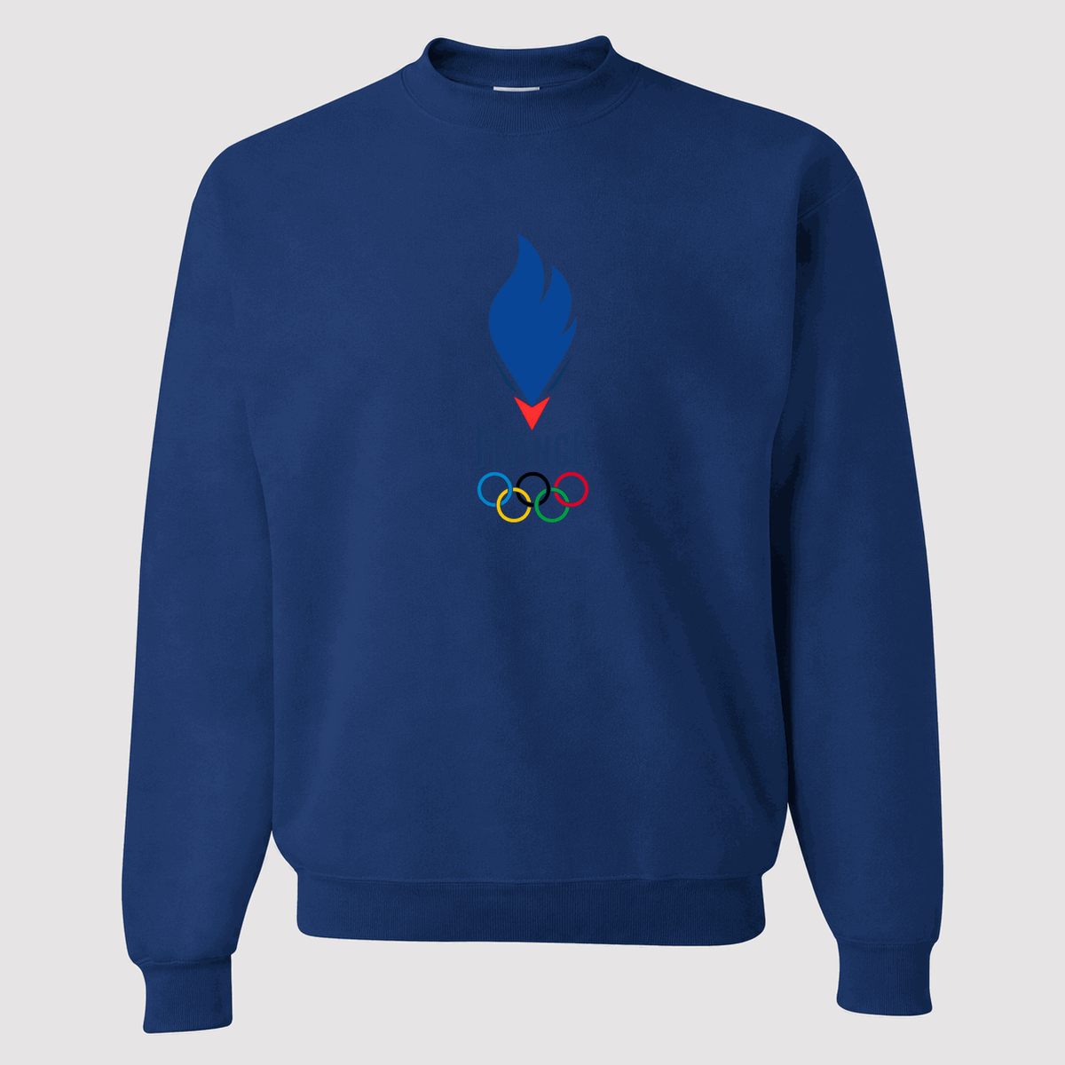 Men's France 2024 Logo Crewneck Sweatshirt - Blue