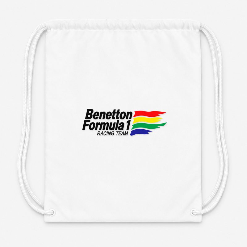Benetton Formula 1 Racing Team Drawstring Bag - White