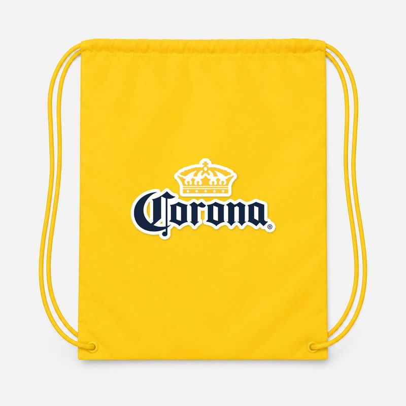 Corona Drawstring Bag - Yellow