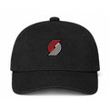 Portland Trail Blazers NBA Logo Black Dad Baseball Cap Hat