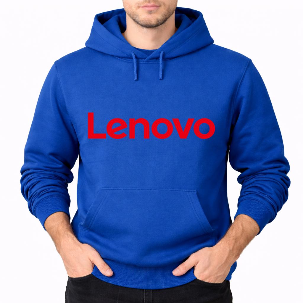 Men's Lenovo Pullover Hoodie - Blue