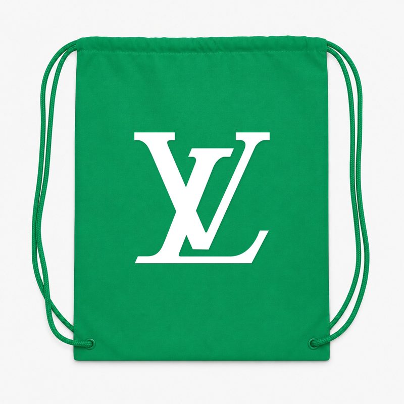 Louis Vuitton White Drawstring Bag - Green