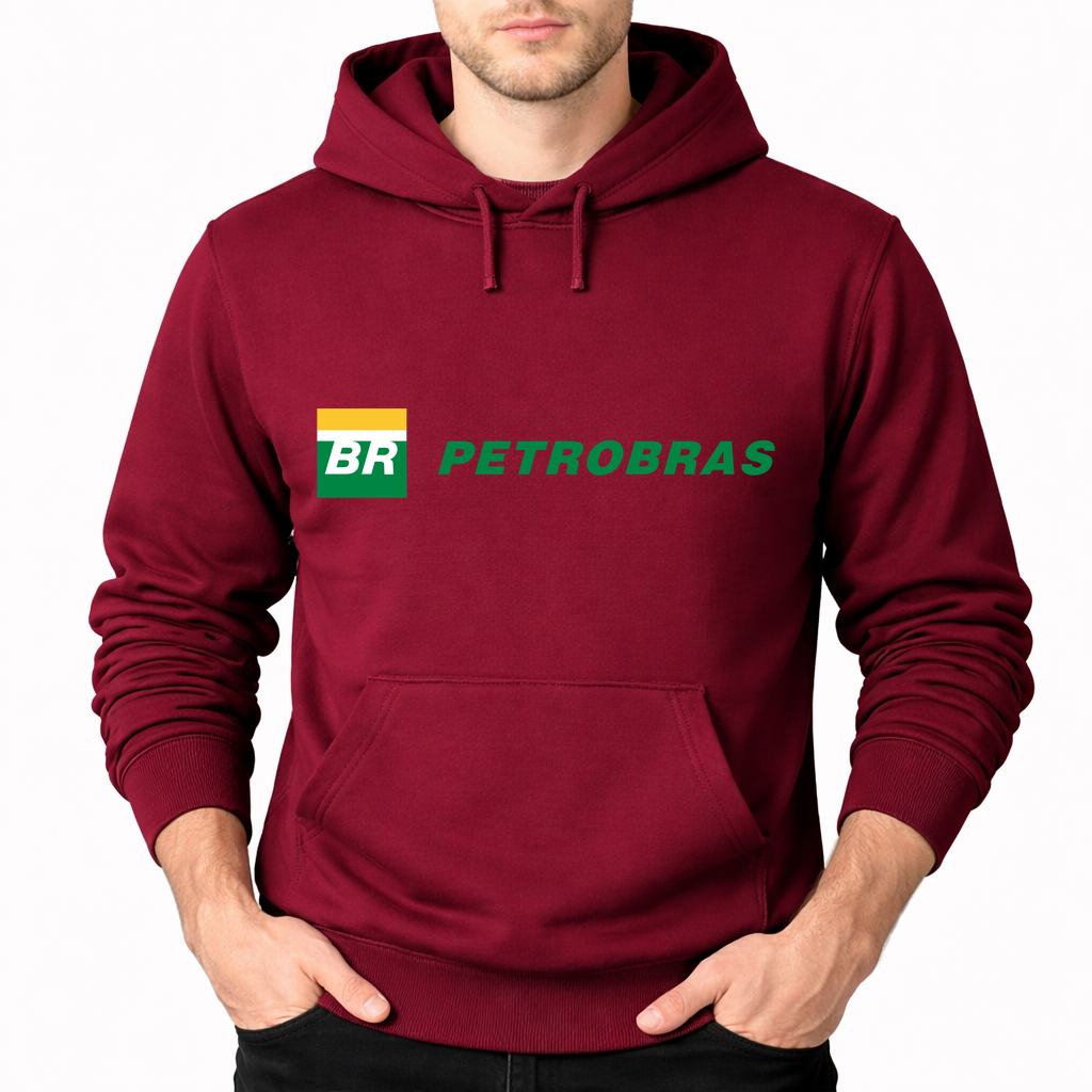 Men's Petrobras Pullover Hoodie - Burgundy