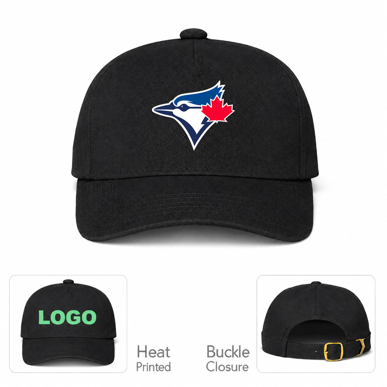 MLB Toronto Blue Jays Baseball Cap Hat - Black