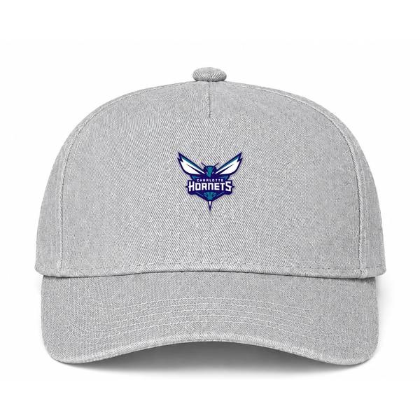 Charlotte Hornets NBA Logo Gray Dad Baseball Cap Hat