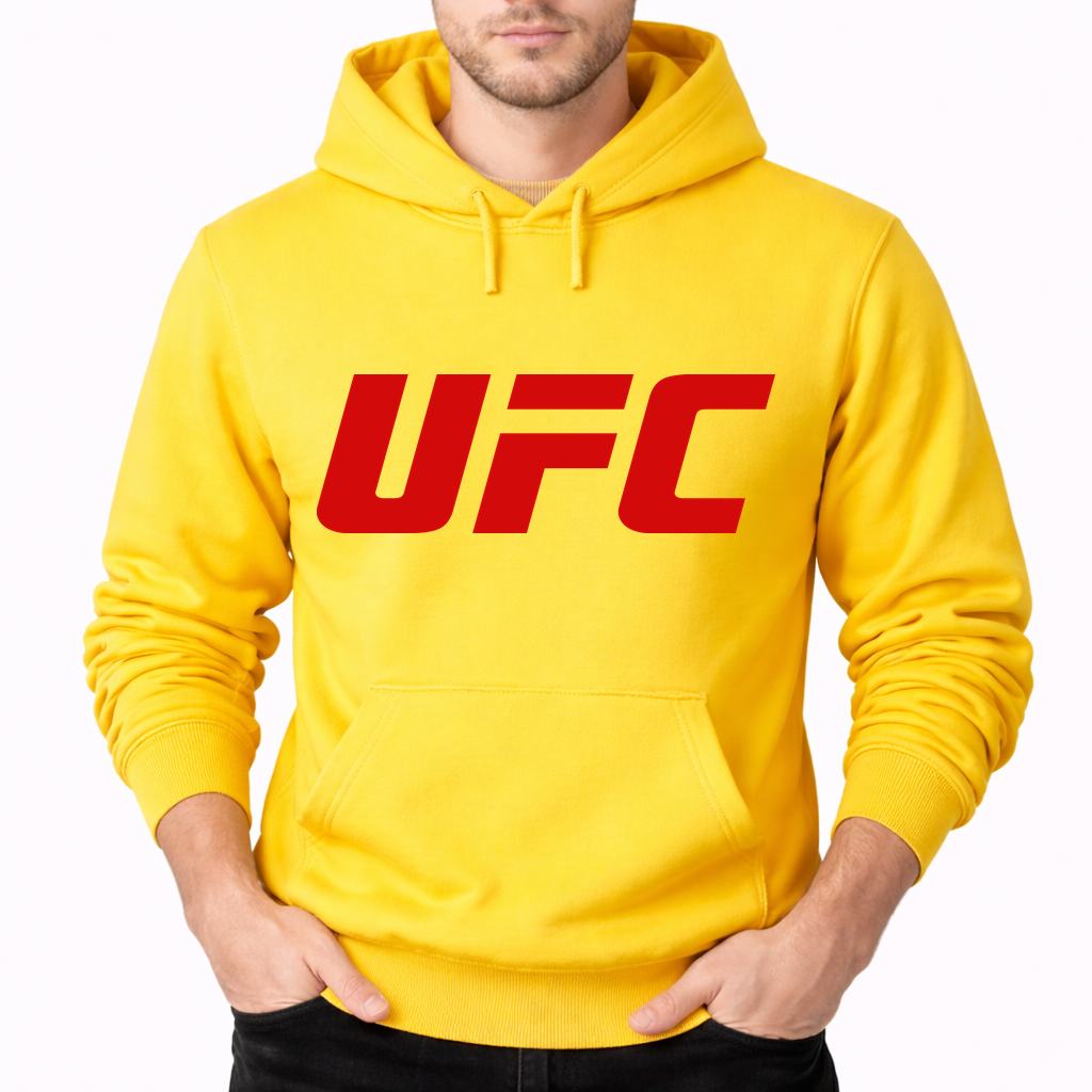 Men's UFC Pullover Hoodie - Yellow