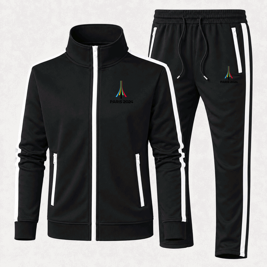 Paris 2024 Olympics black tracksuit in Black