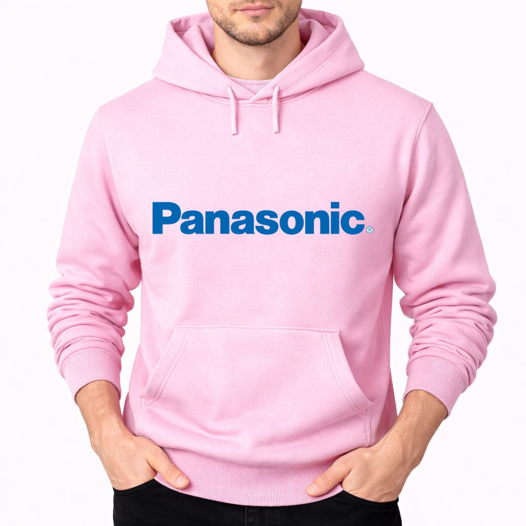 Men's Panasonic Pullover Hoodie - Pink