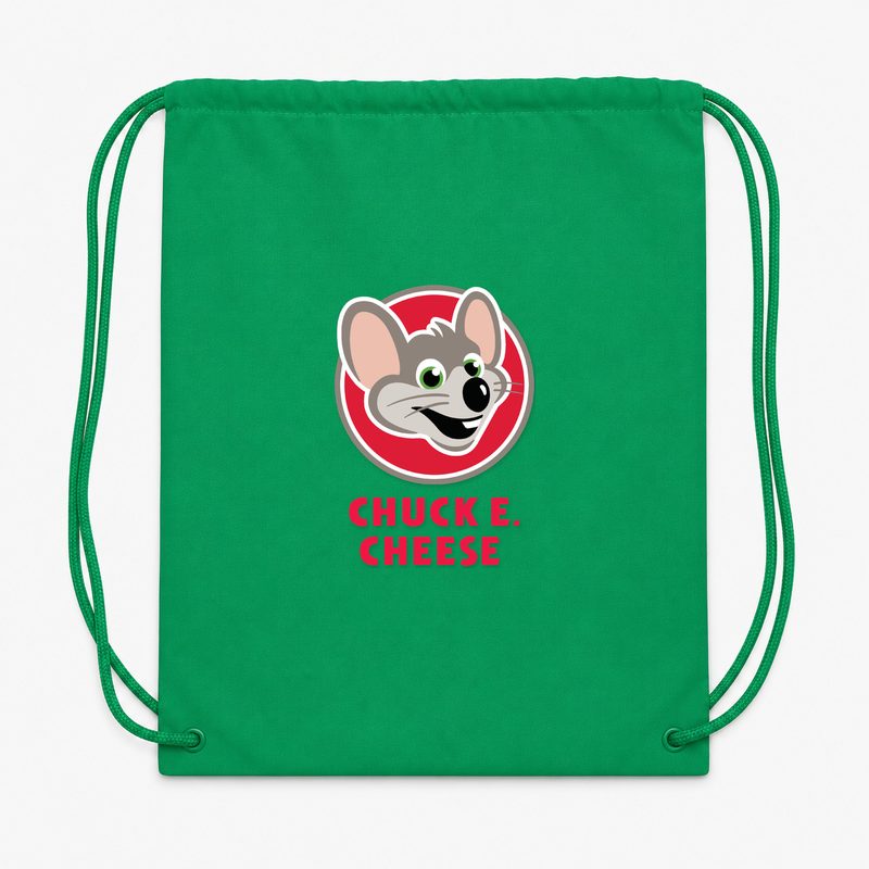 Chuck E. Cheeses Drawstring Bag - Green