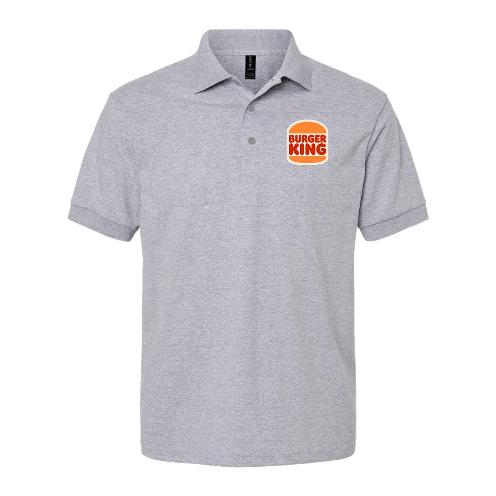 Men's Burger King Dry Blend Polo - Gray