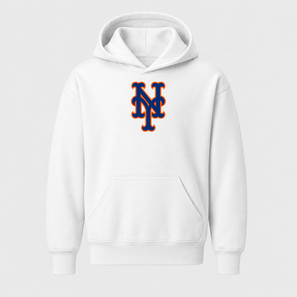Youth New York Mets Pullover Hoodie - White