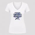 Women's UNF Ospreys V Neck T-Shirt in white