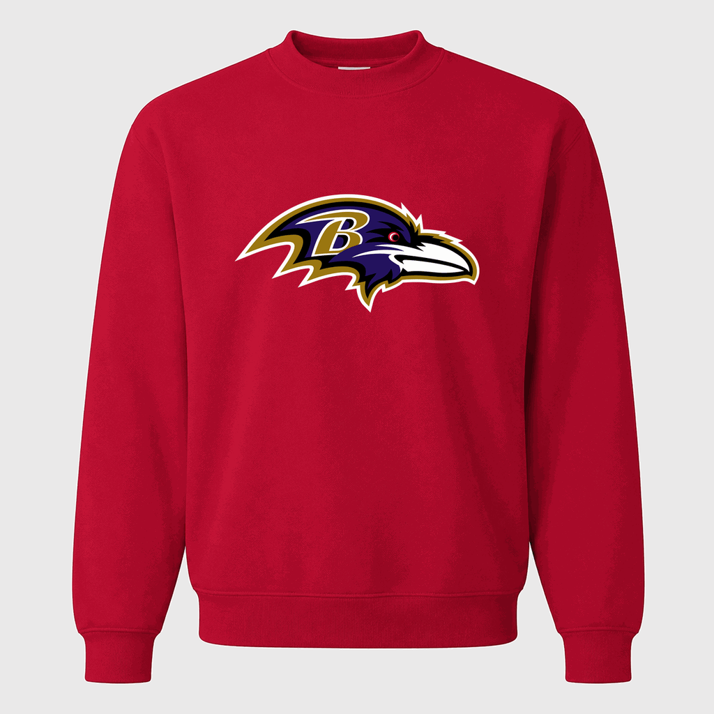 Men's Baltimore Ravens Crewneck Sweatshirt - Red