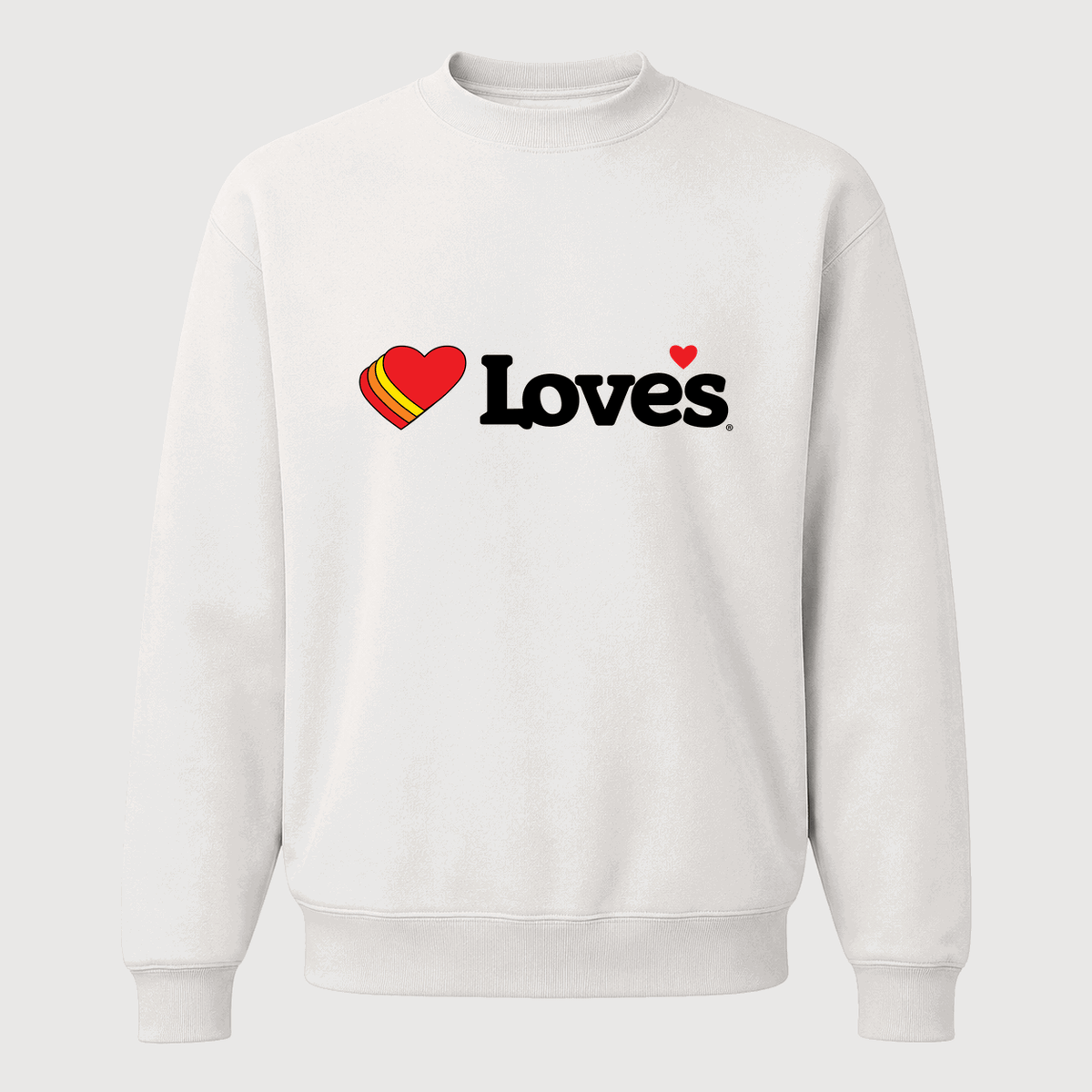 Men's Love's Travel Stops Crewneck Sweatshirt - White