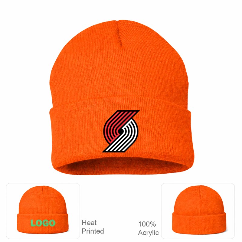 Portland Trail Blazers Orange Beanie Hat