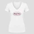 Women's Häagen-Dazs V Neck T-Shirt in white