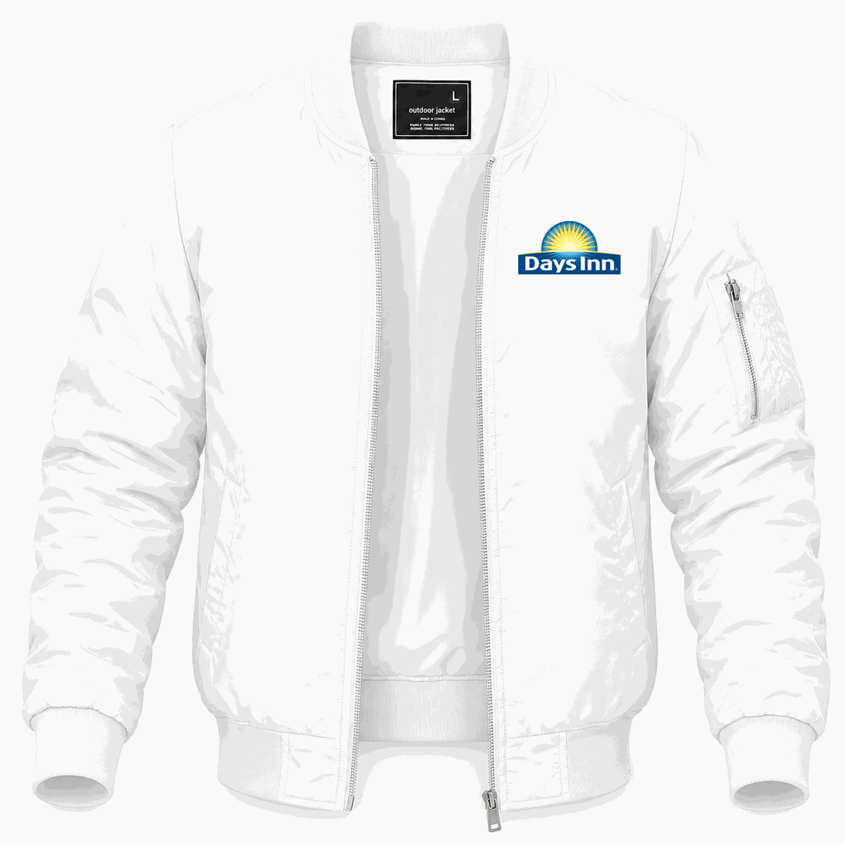 Men's Days Inn Lightweight Bomber Jacket - White