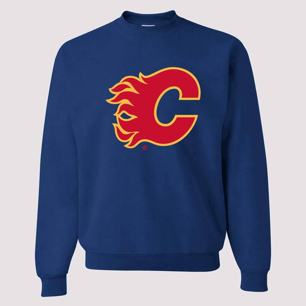 Men's Calgary Flames Crewneck Sweatshirt - Blue