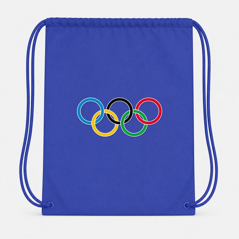 Olympic Ring BK Drawstring Bag - Blue
