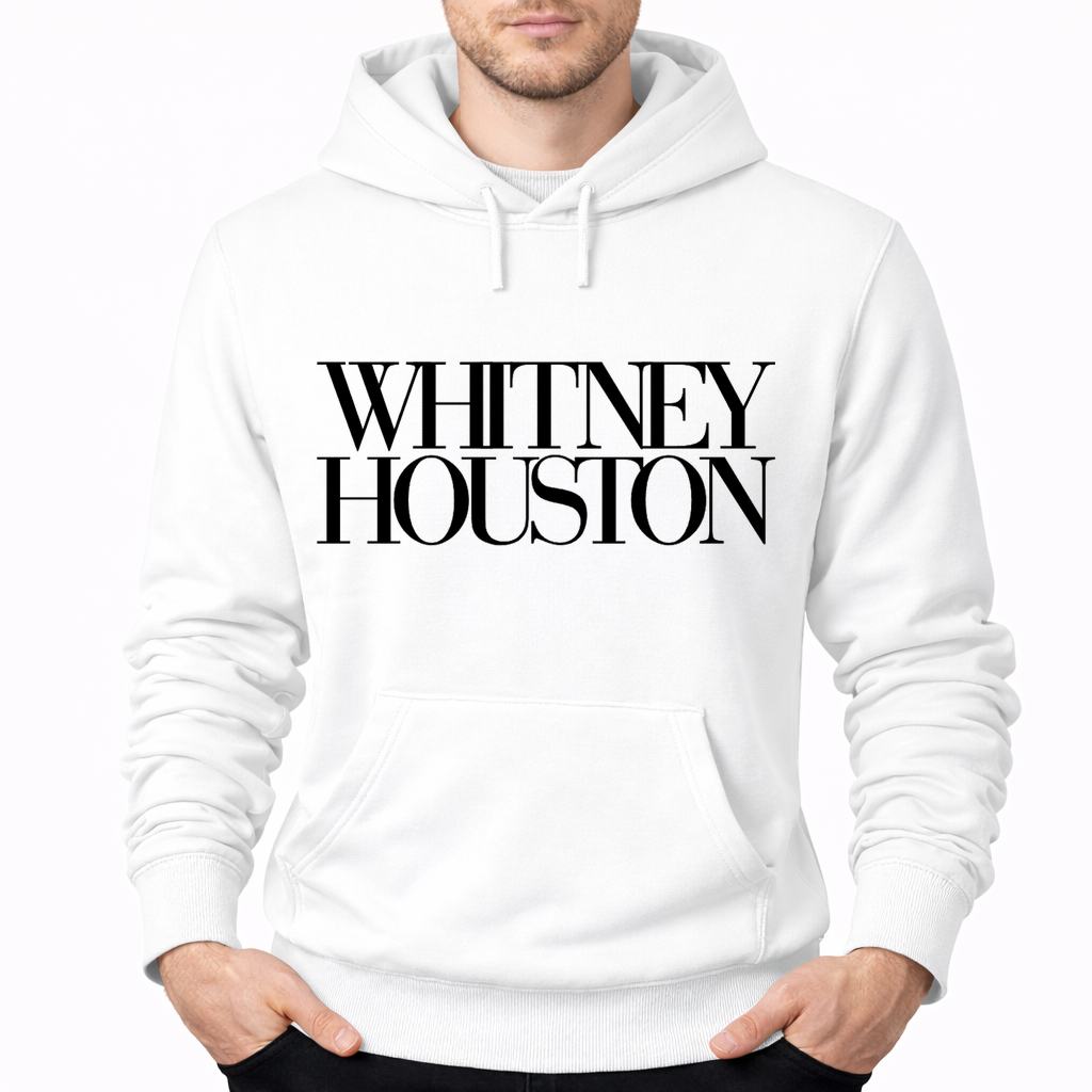 Men's Whitney Houston Pullover Hoodie - White