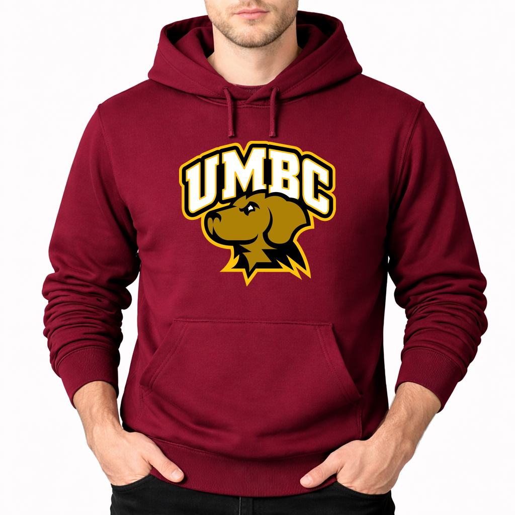 Men's UMBC Retrievers Pullover Hoodie - Burgundy