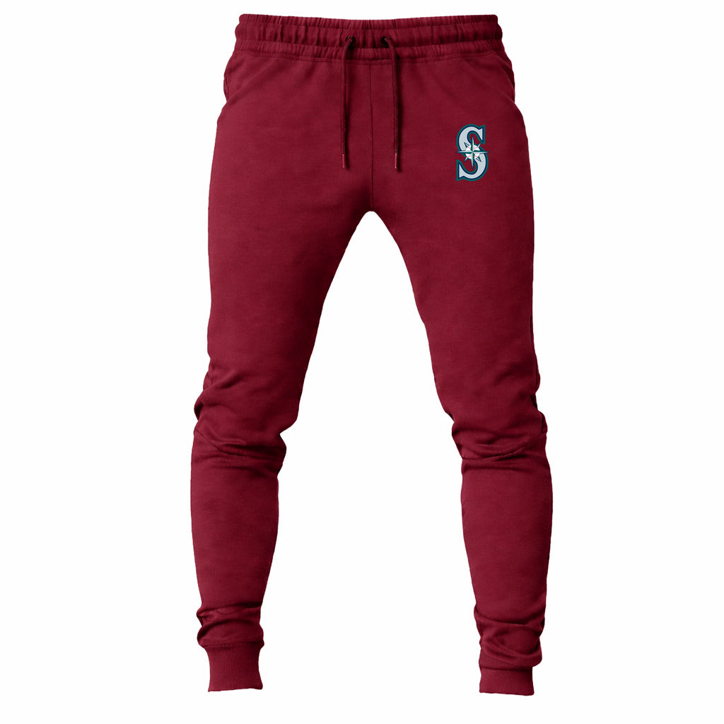 Seattle Mariners joggers sweatpants - Maroon