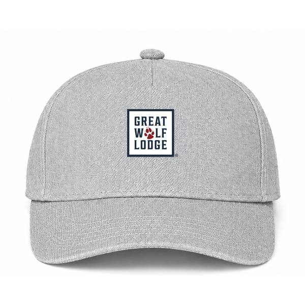 Great Wolf Lodge Logo Gray Dad Baseball Cap Hat