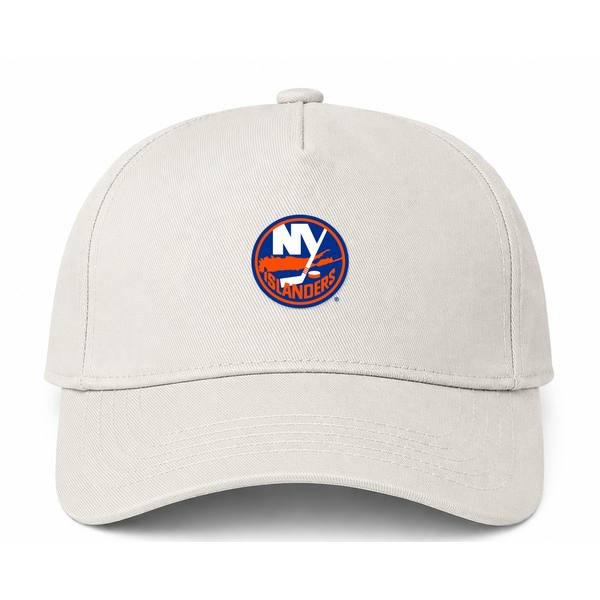 New York Islanders NHL Logo Beige Dad Baseball Cap Hat