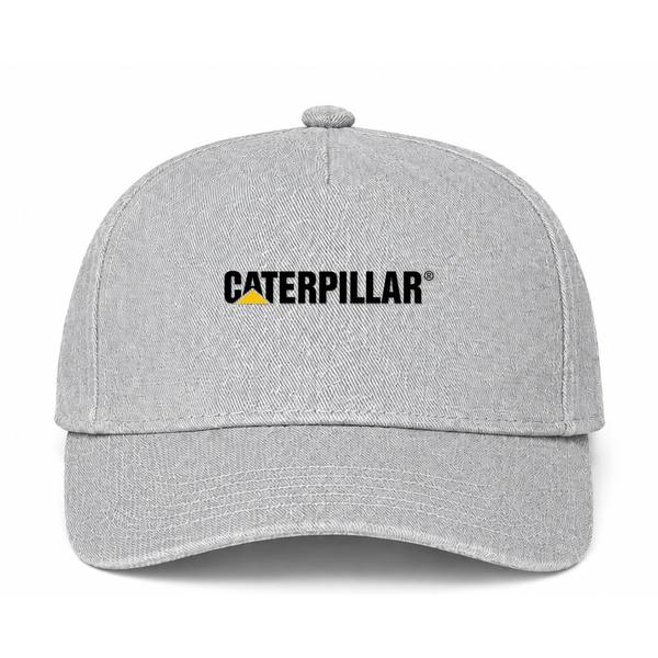 Caterpillar Black Logo Gray Dad Baseball Cap Hat