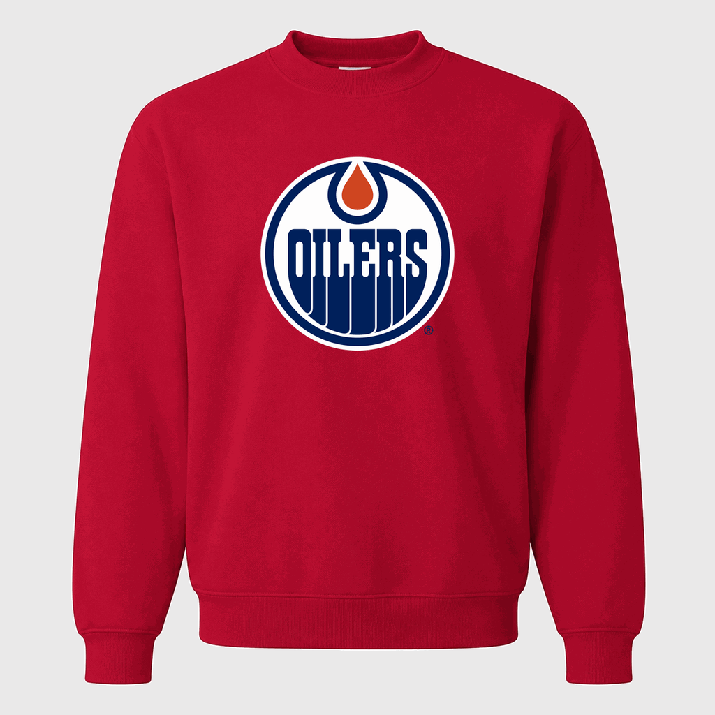 Men's Edmonton Oilers Crewneck Sweatshirt - Red