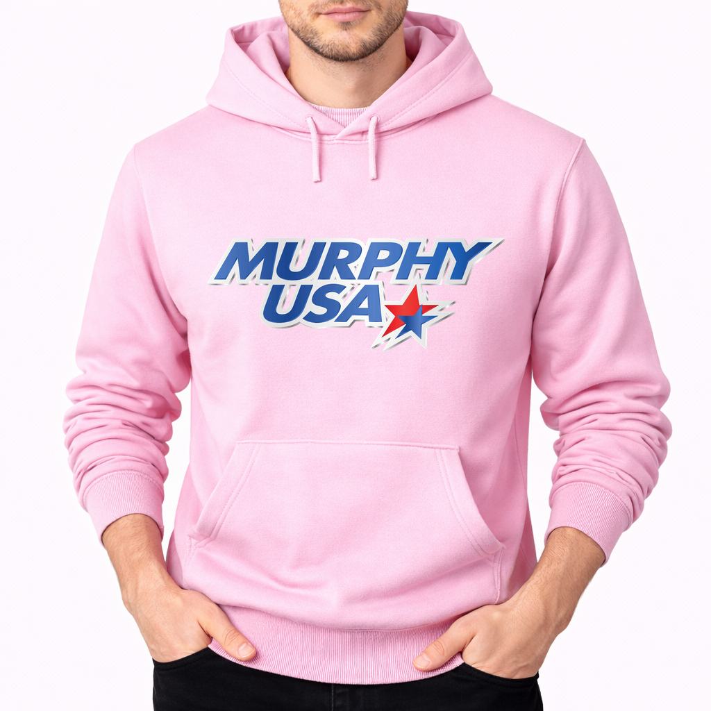 Men's Murphy Usa Pullover Hoodie - Pink