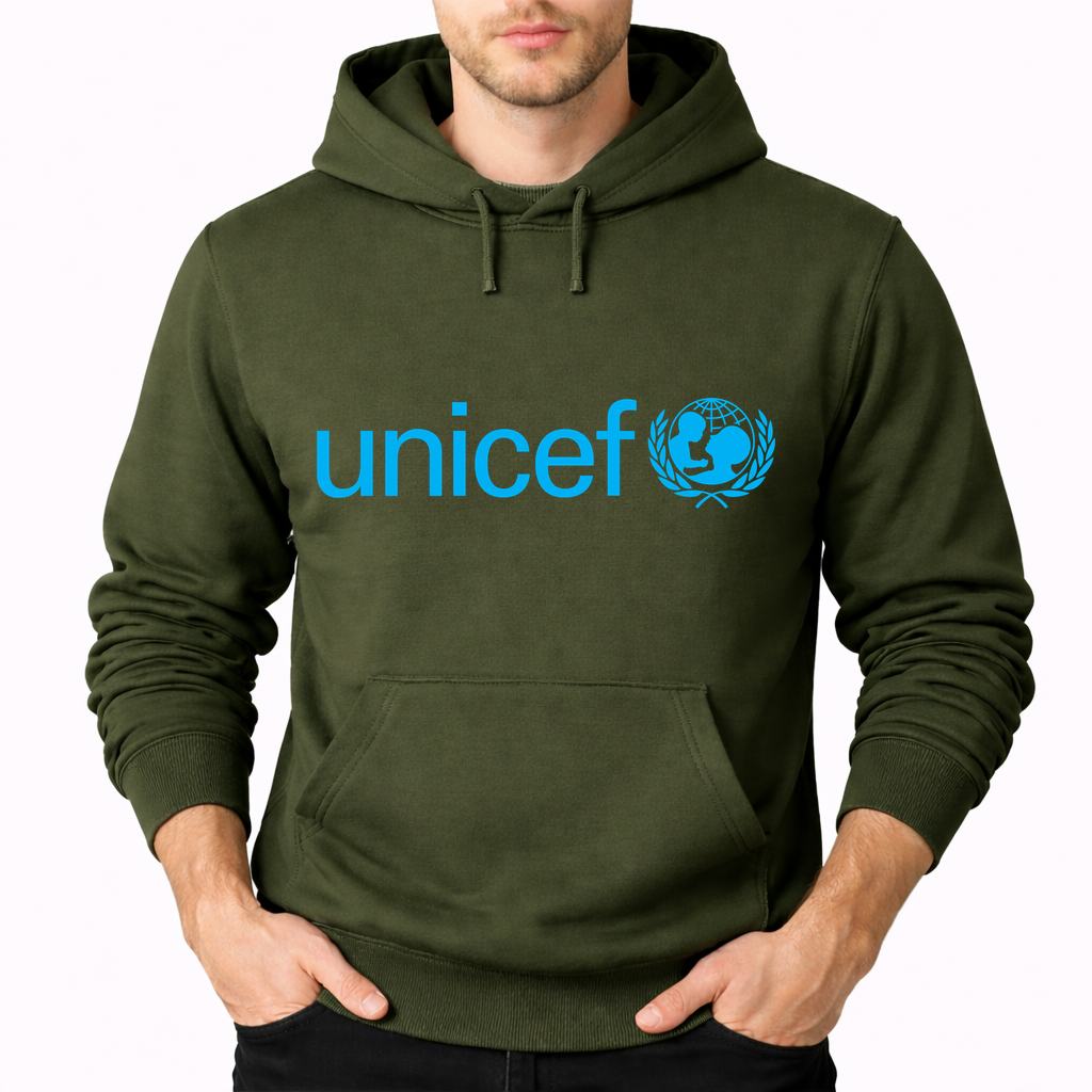 Men's UNICEF Pullover Hoodie - Army Green