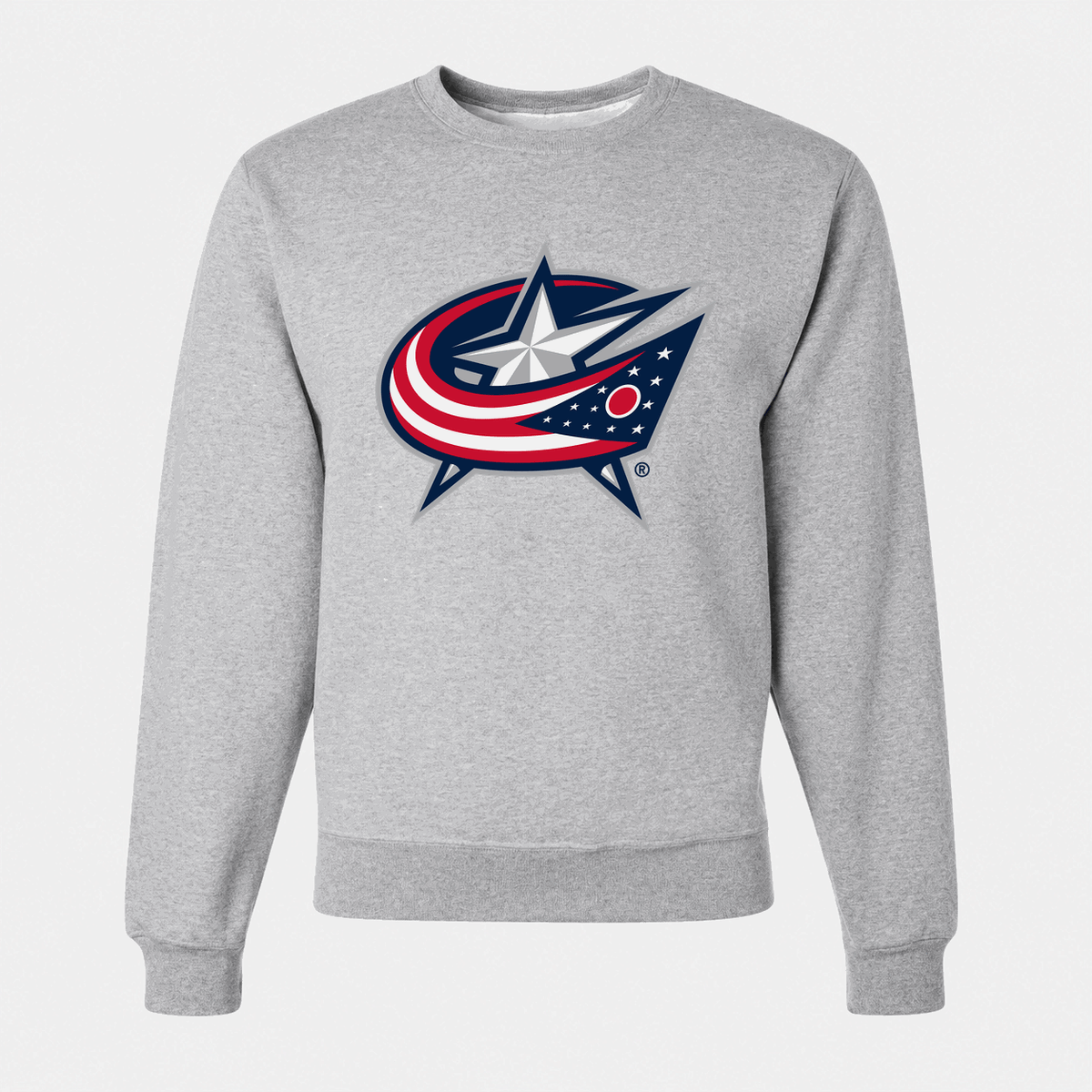 Men's Columbus Blue Jackets Crewneck Sweatshirt - Gray