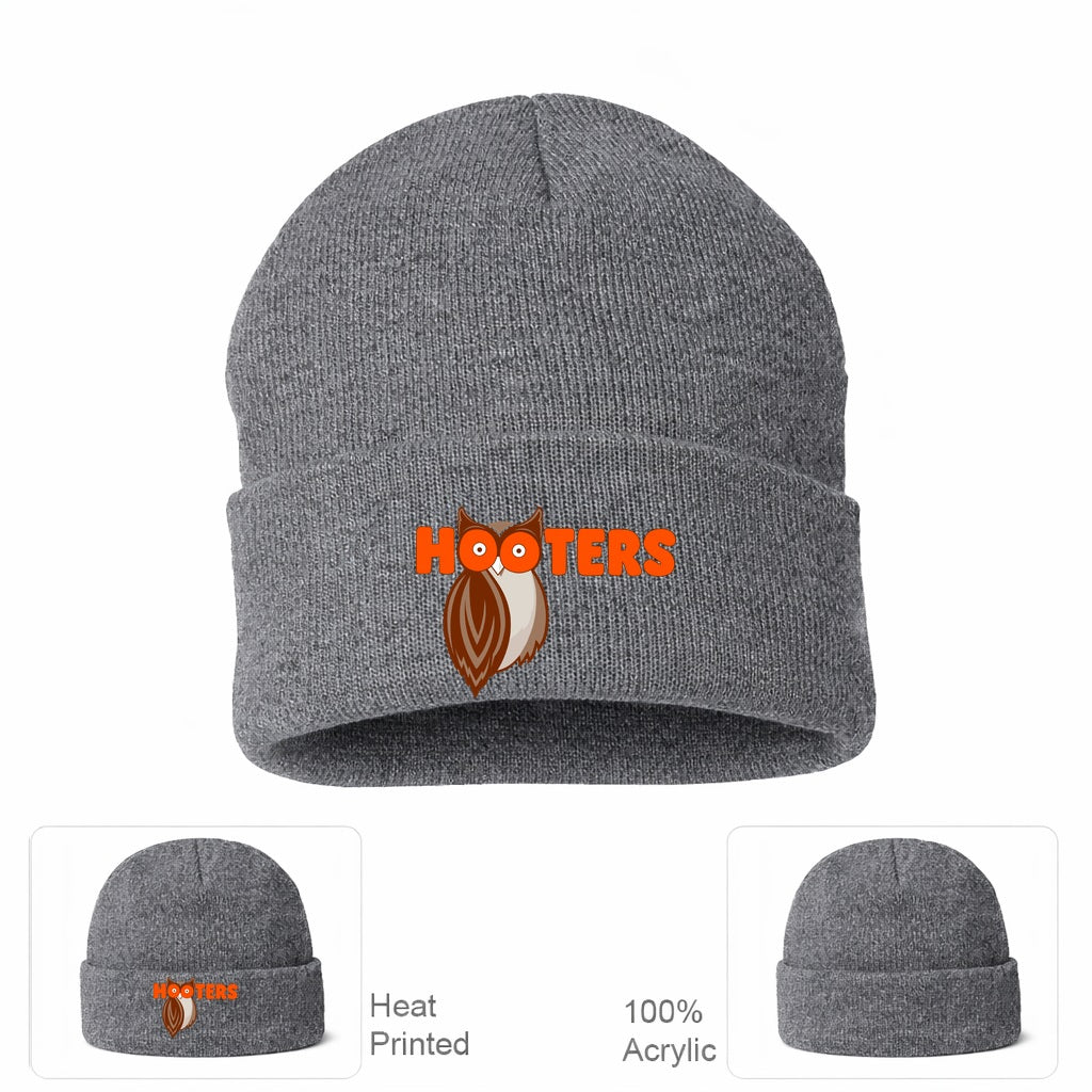 Hooters Beanie Hat - Grey