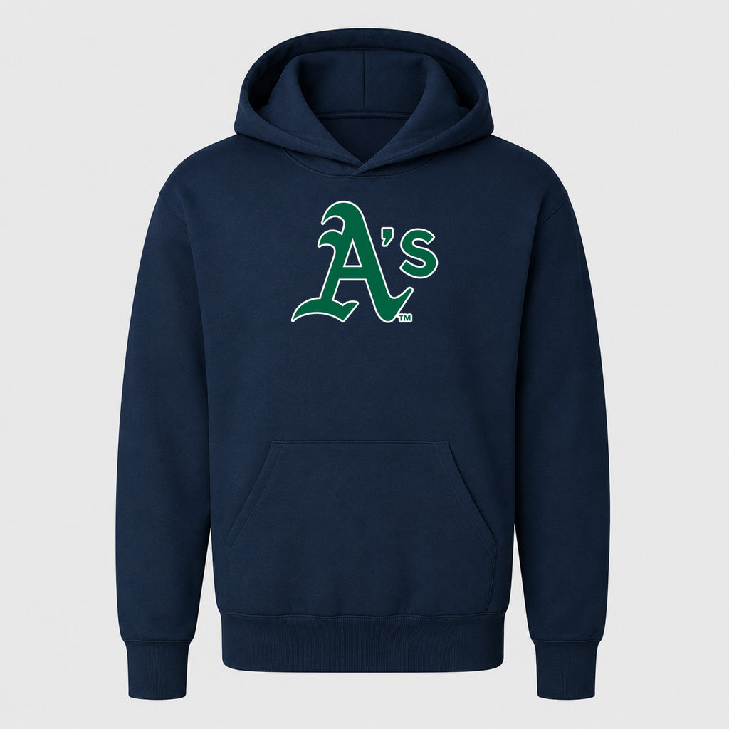 Youth Oakland Athletics Pullover Hoodie - Navy