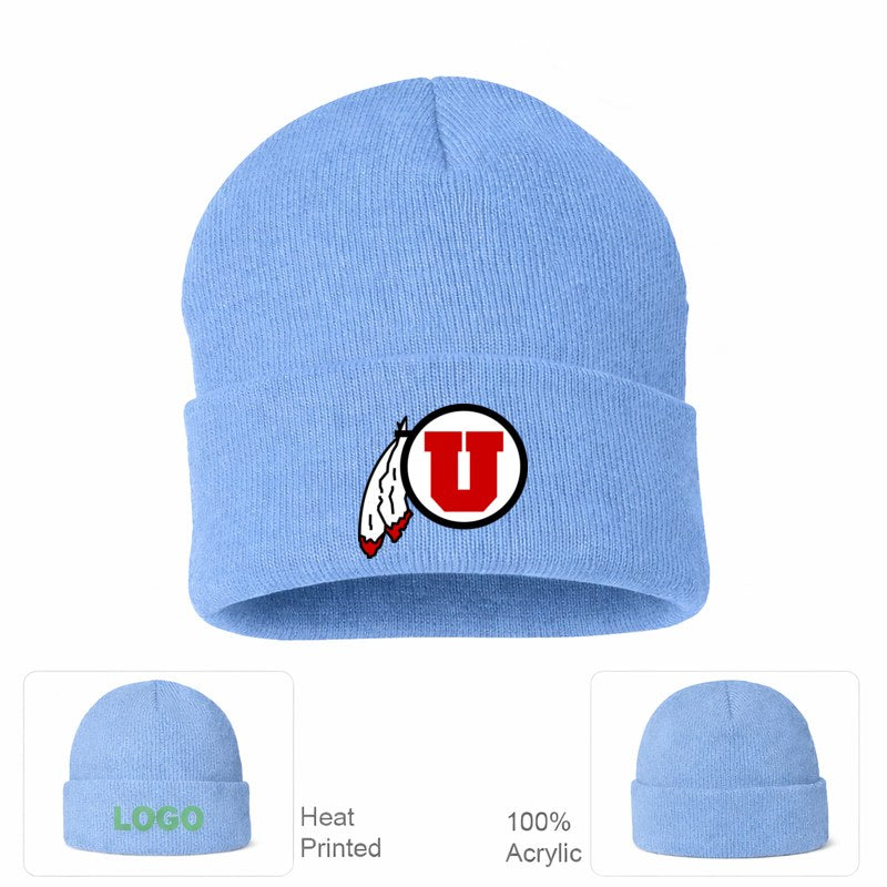 Utah Utes Sky Blue Beanie Hat