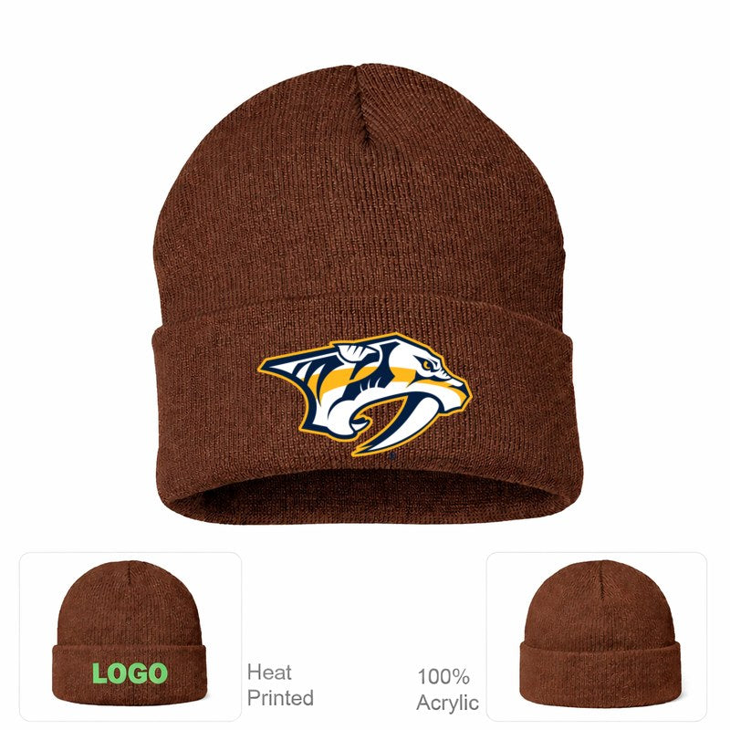 Nashville Predators Brown Beanie Hat